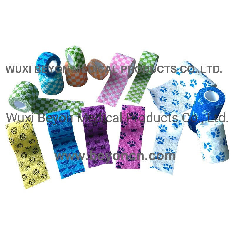 Support Non Woven Cohesive Bandage Self-Adherent Elastic Cohesive Wrap Vet Bandage