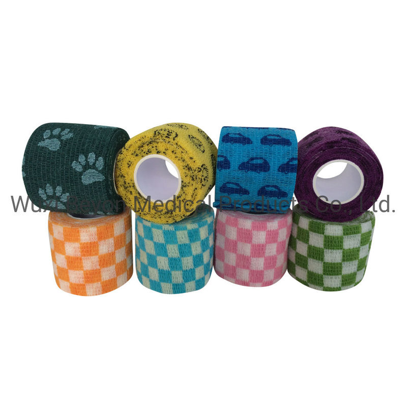 Conforming OEM Cohesive Bandage Prints Cohesive Self-Adhesive Wrap Vet