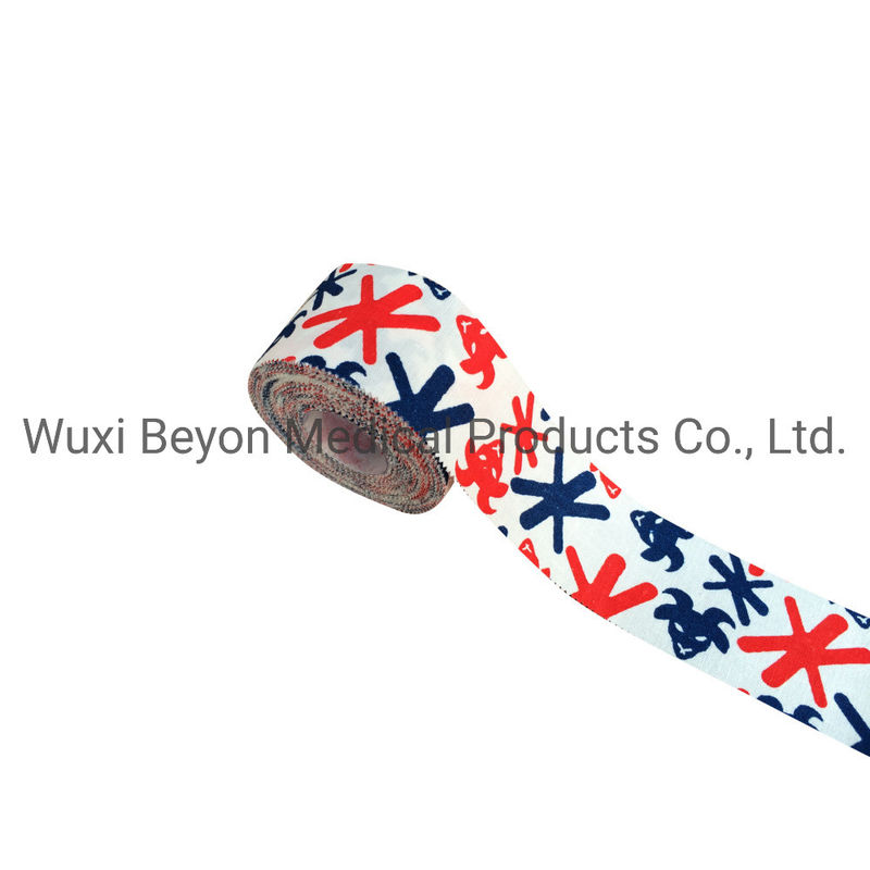 Athletic Sports Cotton Adhesive Tape Custom Design OEM Logo Prints Joints Muscle Protection