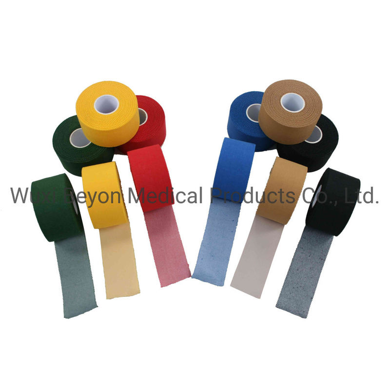 Assorted Color Cotton Sports Tape Muscle Joints Protection Prevent Sprains Strains