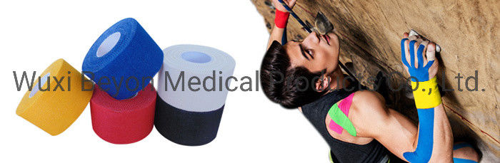 Assorted Color Cotton Sports Tape Muscle Joints Protection Prevent Sprains Strains