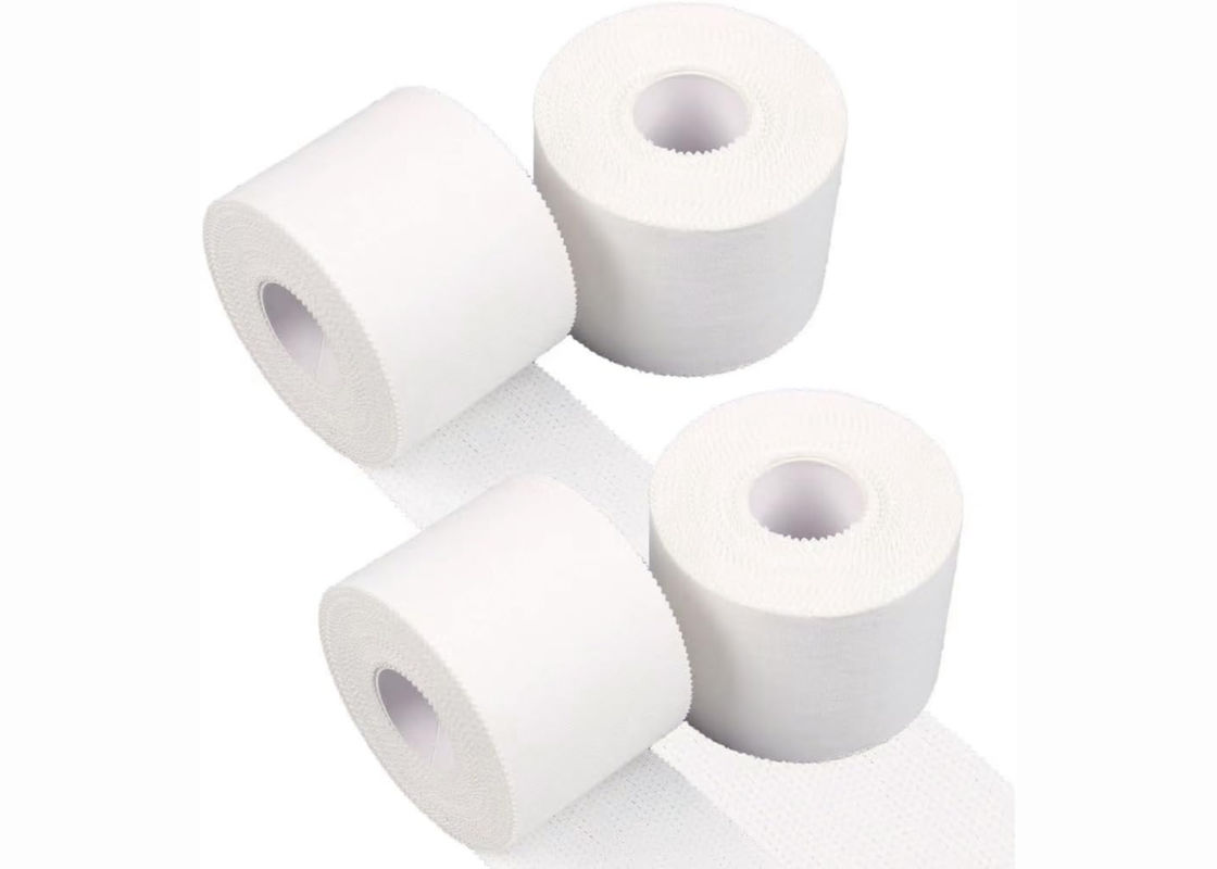 Beige Cotton Sports Tape Athletic Rigid Adhesive Trainers Serrated Straight Edge Tape