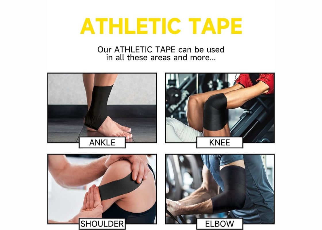 Trainers Athletic Tape Beige Black Color Strapping Prevent Strains And Sprains