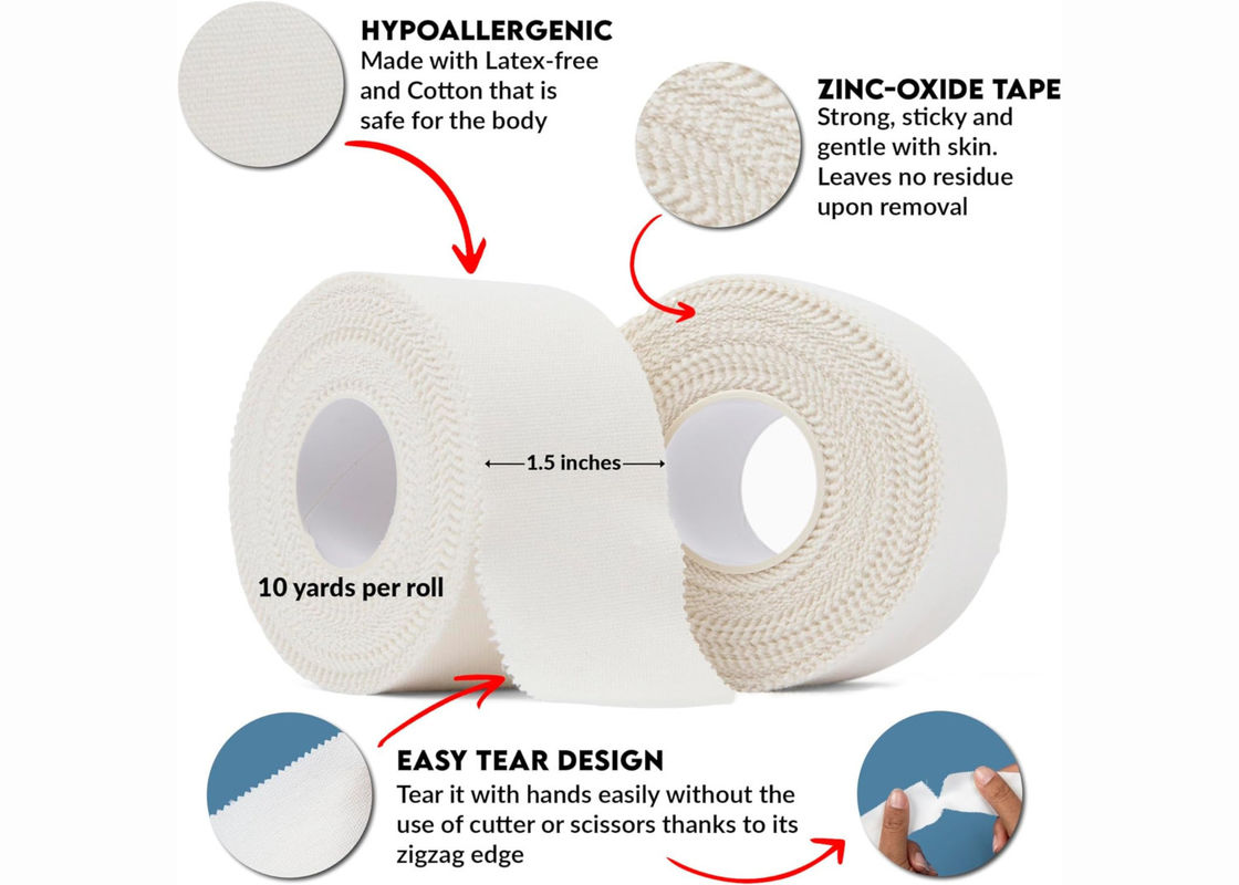 Rigid Adhesive Zinc Oxide Plaster Athletic Tape Multi Color Size Joint Muscle Taping For Protection