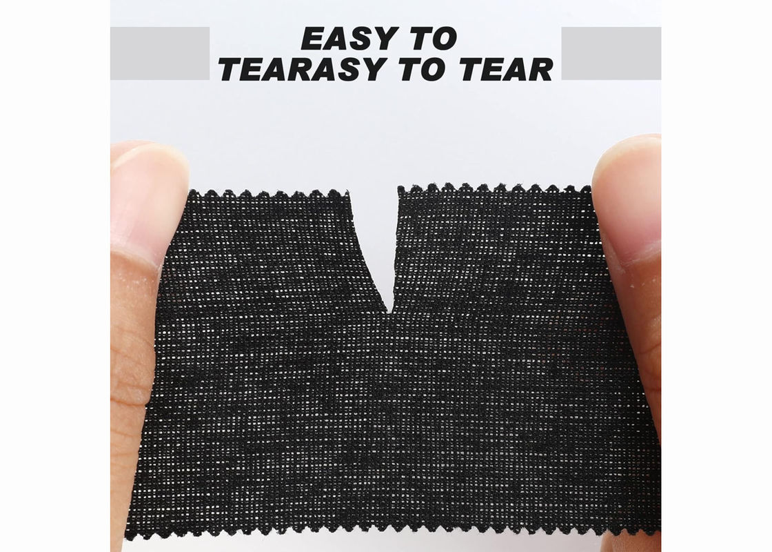 Black Printed Sports Tape Soccer Rugby Shoulder Cotton Zinc Oxide Athletic Sports Tape