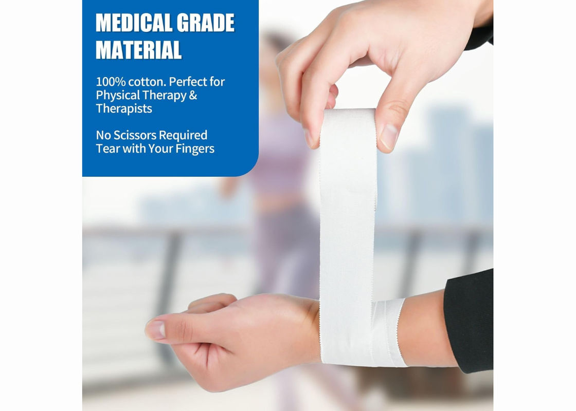 Athletic Sports Cotton Adhesive Tape Custom Design OEM Logo Prints Joints Muscle Protection