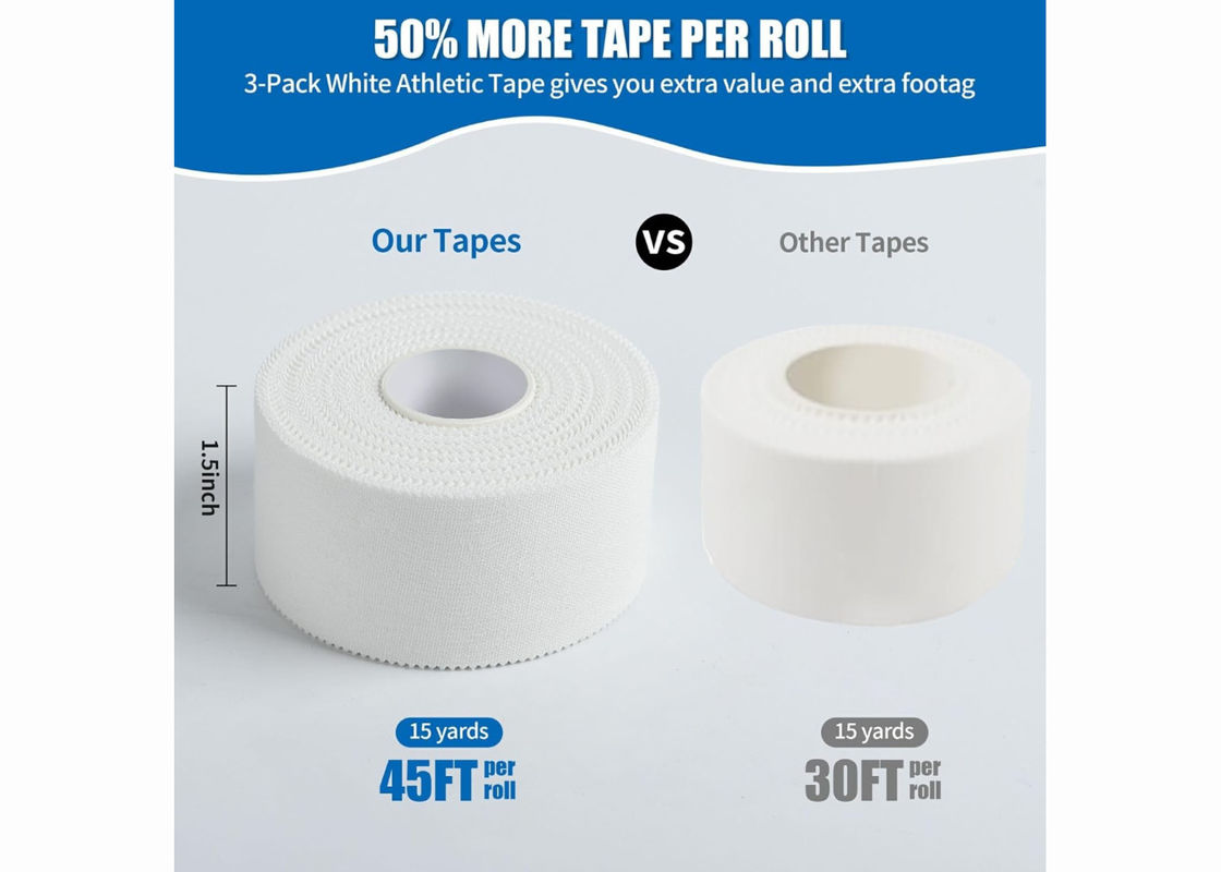 Athletic Sports Cotton Adhesive Tape Custom Design OEM Logo Prints Joints Muscle Protection