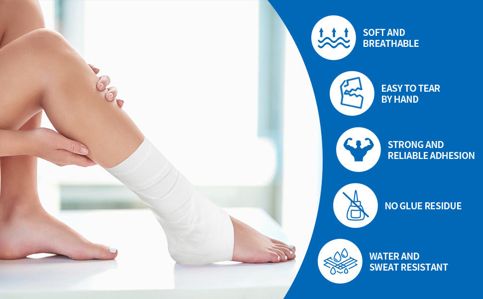Athletic Sports Cotton Adhesive Tape Custom Design OEM Logo Prints Joints Muscle Protection