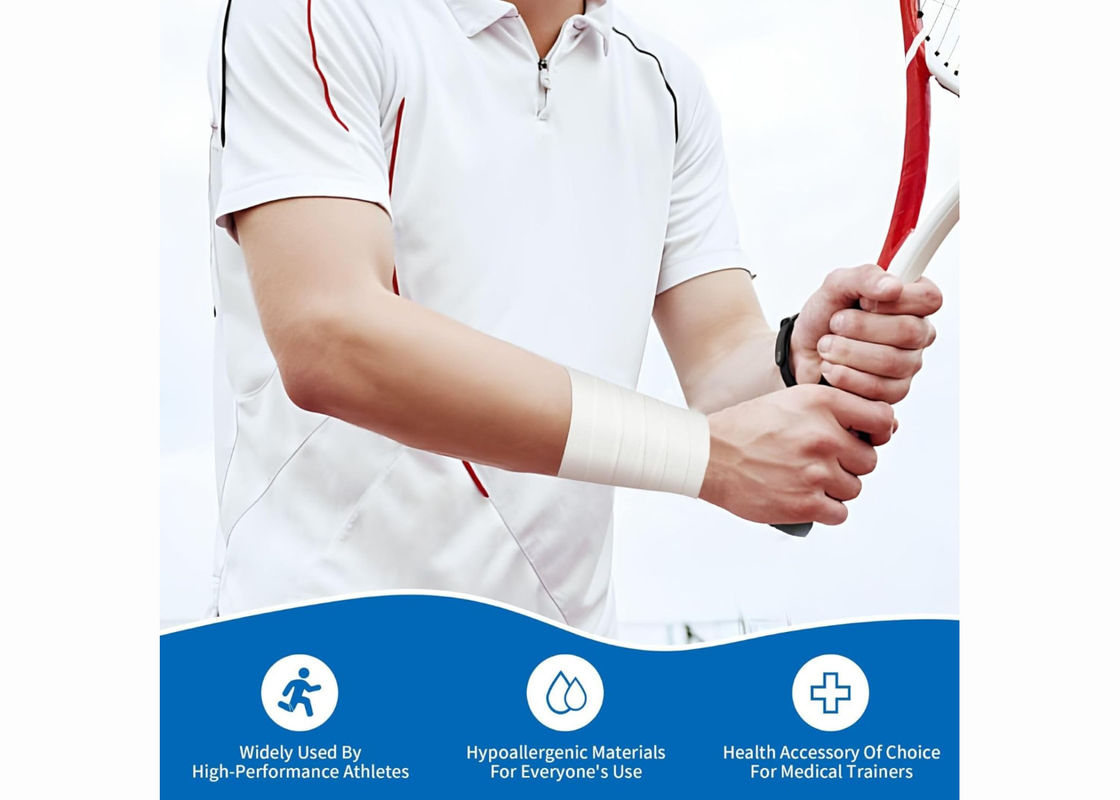 Athletic Sports Cotton Adhesive Tape Custom Design OEM Logo Prints Joints Muscle Protection
