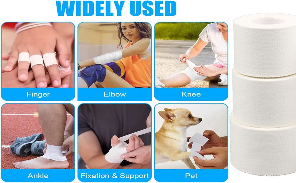 Ankle Wrist Knee Protection Prevent Sprains Strains Adhesive Athletic Tape 3.8cm 1.5in Patterned Prints
