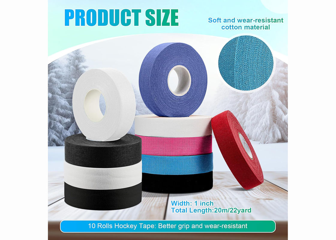 Multiple Color Hockey Tape with Long Lasting Wear Resistance